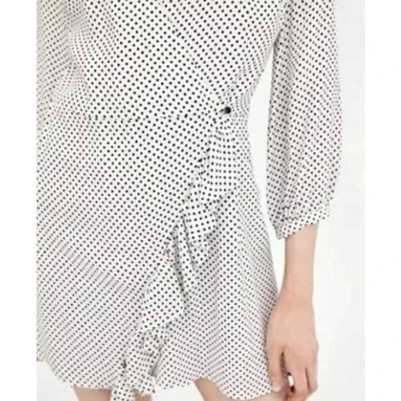 Zara TRF Polka Dot Ruffle Wrap Romper Size XS White & Black 14489 - Picture 3 of 14